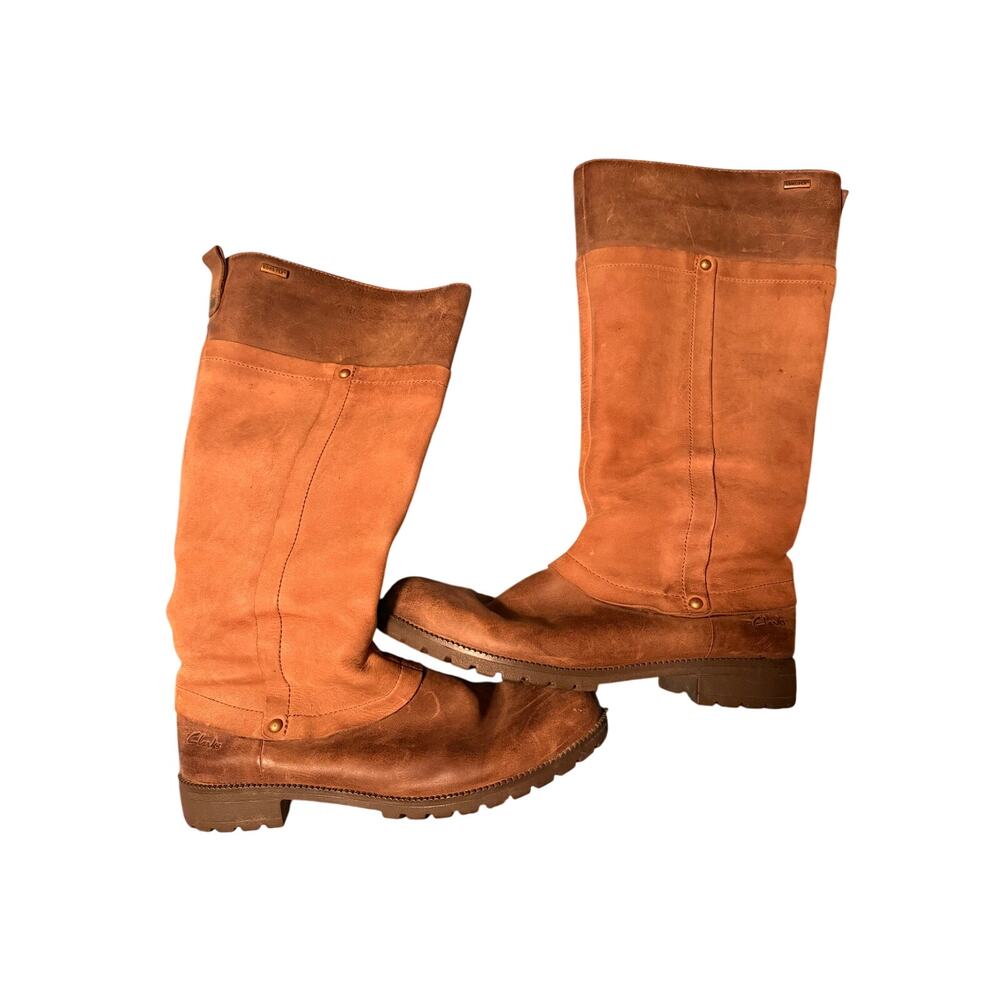 Clark’s Gortex Women’s Size 6.5 Brown Leather Riding Boots